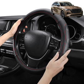 Steering Wheel Cover Pro Extra Layer for Mazda CX-80 2025 - Current - Breathable & Anti-Slip - Circle 38 cm