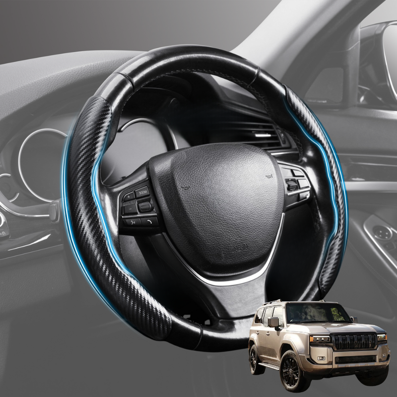 Segmented Steering Wheel Cover for Toyota LandCruiser Prado 2024 - Current (GX, GXL, VX, Altitude, Kakadu)