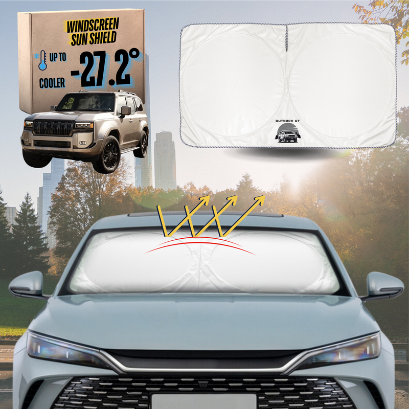 Front Windscreen Sun Shade for Toyota LandCruiser Prado 2024 - Current (GX, GXL, VX, Altitude, Kakadu) - XL 160 x 100 cm