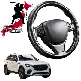 Black Samurai Segmented Steering Wheel Cover for Mazda CX-70 2025 - Current