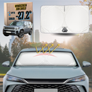 Front Windscreen Sun Shade for Hyundai Santa Fe Hybrid 2024 - Current (6 Seater)- Standard 150 x 85 cm - White-1