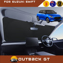 Front Windscreen Sun Shade for Suzuki Swift 2024 - Current (Hybrid) - Standard 150 x 85 cm - Black-1