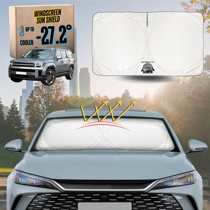 Front Windscreen Sun Shade for Hyundai Santa Fe Hybrid 2024 - Current (7 Seater) - XL 160 x 100 cm