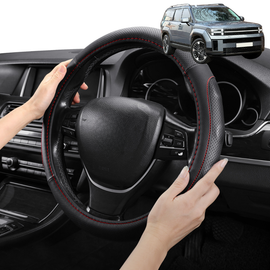 Steering Wheel Cover Pro Extra Layer for Hyundai Santa Fe Hybrid 2024 - Current (7 Seater) - Breathable & Anti-Slip - Circle 38 cm