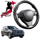 Black Samurai Segmented Steering Wheel Cover for BMW X3 2018 - Current (G01)-1