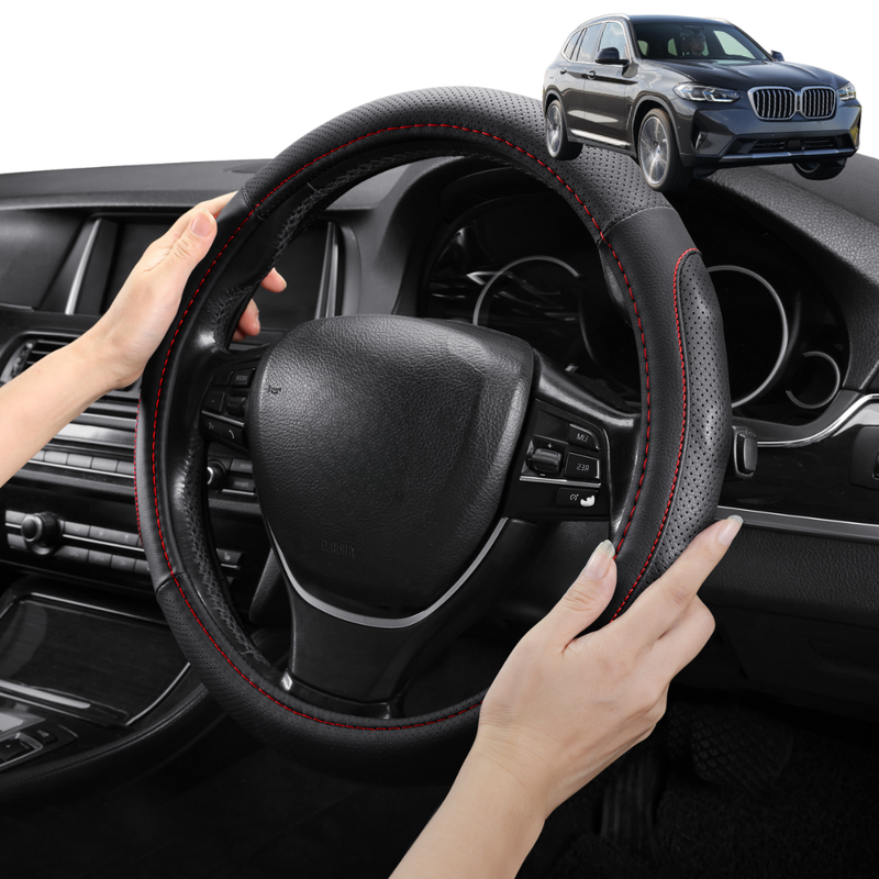 Steering Wheel Cover Pro Extra Layer for BMW X3 2018 - Current (G01) - Breathable & Anti-Slip - Circle 38 cm