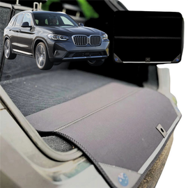 Rear Cargo Boot Bumper Protector for BMW X3 2018 - Current (G01) - XL (98 x 55) - Black