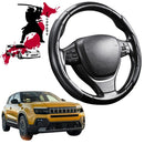 Black Samurai Segmented Steering Wheel Cover for Jeep Avenger 2024 - Current-1