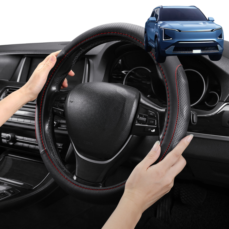 Steering Wheel Cover Pro Extra Layer for Kia EV5 2025 - Current - Breathable & Anti-Slip - D-Shape 38 cm
