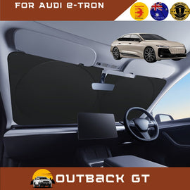 Front Windscreen Sun Shade for Audi e-tron 2025 - Current - Standard(150*85) - Black