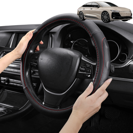 Steering Wheel Cover Pro Extra Layer for Audi e-tron 2025 - Current - Breathable & Anti-Slip - D-Shape 38 cm