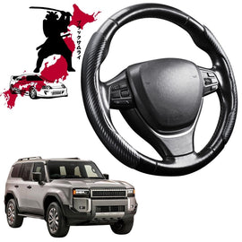 Black Samurai Segmented Steering Wheel Cover for Toyota Prado 2024 - Current (J250)