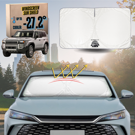 Front Windscreen Sun Shade for Toyota Prado 2024 - Current (J250) - Standard 150 x 85 cm