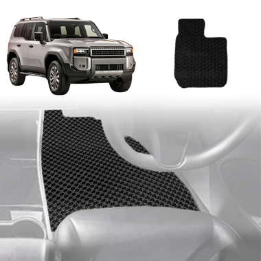 6D Diamond Car Floor Mats for Toyota Prado 2024 - Current (J250) - Custom-Fit Carpet Liner