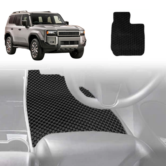 6D Diamond Car Floor Mats for Toyota Prado 2024 - Current (J250) - Custom-Fit Carpet Liner