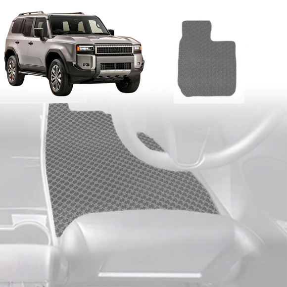 6D Diamond Car Floor Mats for Toyota Prado 2024 - Current (J250) - Custom-Fit Carpet Liner