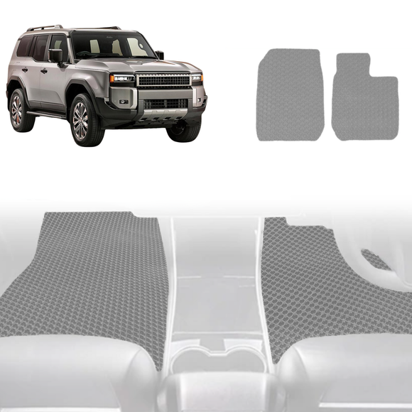 6D Diamond Car Floor Mats for Toyota Prado 2024 - Current (J250) - Custom-Fit Carpet Liner