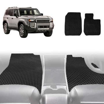 6D Diamond Car Floor Mats for Toyota Prado 2024 - Current (J250) - Custom-Fit Carpet Liner - 0