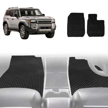 6D Diamond Car Floor Mats for Toyota Prado 2024 - Current (J250) - Custom-Fit Carpet Liner - 0