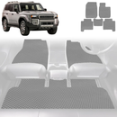 6D Diamond Car Floor Mats for Toyota Prado 2024 - Current (J250) - Custom-Fit Carpet Liner-7