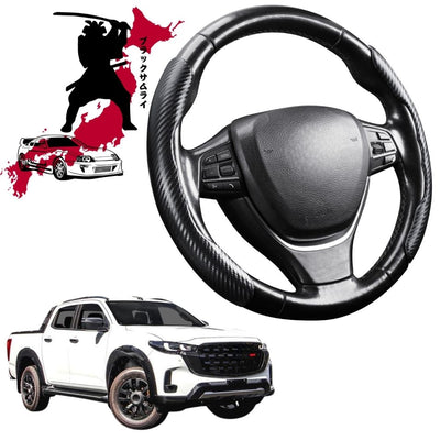 Black Samurai Segmented Steering Wheel Cover for Mazda BT-50 2025 - Current