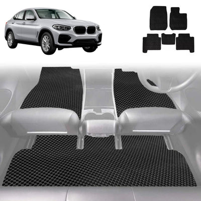 6D Diamond Car Floor Mats for BMW X4 2018 - Current (G02) - Custom-Fit Carpet Liner