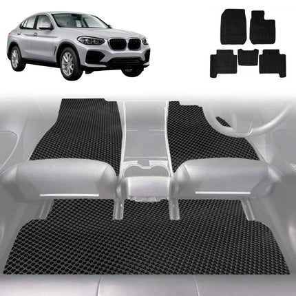 6D Diamond Car Floor Mats for BMW X4 2018 - Current (G02) - Custom-Fit Carpet Liner