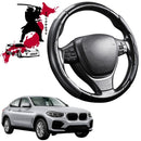 Black Samurai Segmented Steering Wheel Cover for BMW X4 2018 - Current (G02)-1