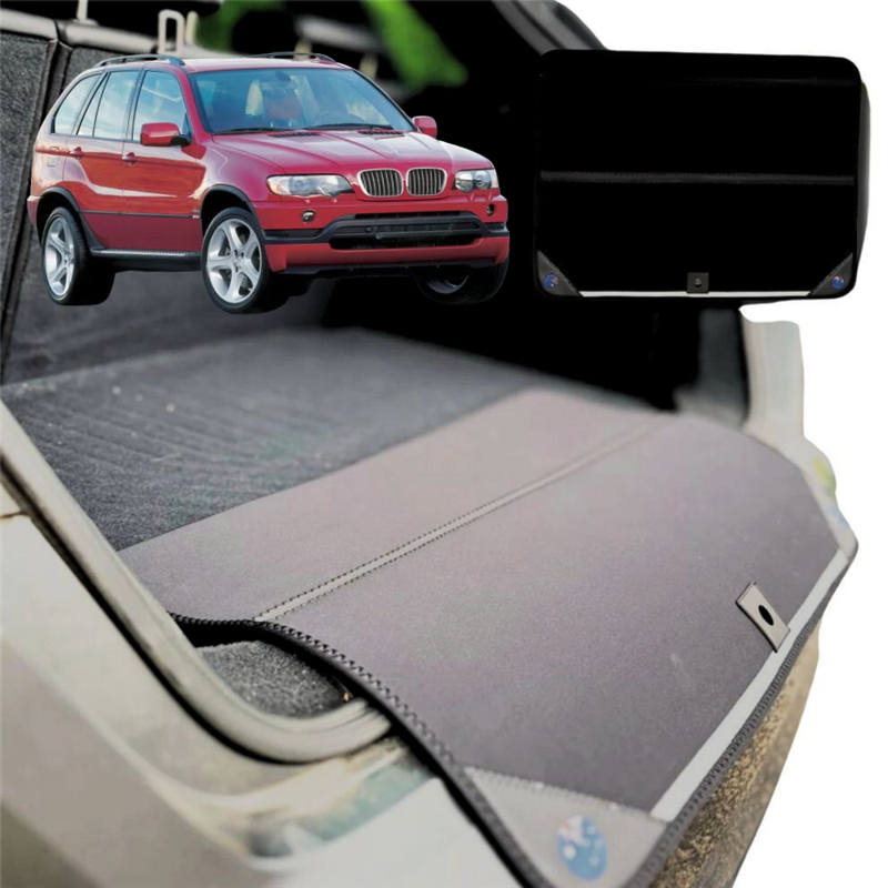 Rear Cargo Boot Bumper Protector for BMW X5 1999 - 2007 (E53) - XL (98 x 55) - Black