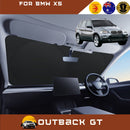 Front Windscreen Sun Shade for BMW X5 2007 - 2013 (E70) - Standard 150 x 85 cm - Black-1