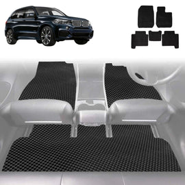 6D Diamond Car Floor Mats for BMW X5 2013 - 2018 (F15 F85) - Custom-Fit Carpet Liner