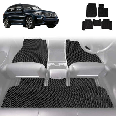6D Diamond Car Floor Mats for BMW X5 2013 - 2018 (F15 F85) - Custom-Fit Carpet Liner