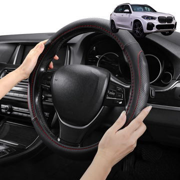 Steering Wheel Cover Pro Extra Layer for BMW X5 2018 - Current (G05) - Breathable & Anti-Slip - Circle 38 cm