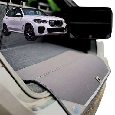 Rear Cargo Boot Bumper Protector for BMW X5 2018 - Current (G05) - XL (98 x 55) - Black