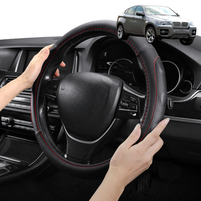 Steering Wheel Cover Pro Extra Layer for BMW X6 2008-2014 (E71) - Breathable & Anti-Slip - Circle 38 cm