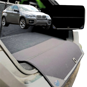 Rear Cargo Boot Bumper Protector for BMW X6 2008 - 2014 (E71) - XL (98 x 55) - Black