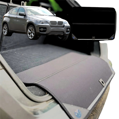 Rear Cargo Boot Bumper Protector for BMW X6 2008 - 2014 (E71) - XL (98 x 55) - Black