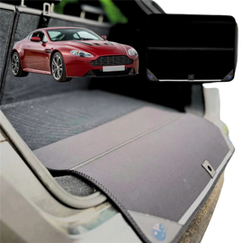 Rear Cargo Boot Bumper Protector for Aston Martin V8 Vantage Coupe 2009 - 2018 (V12) - Standard (72 x 55) - Black