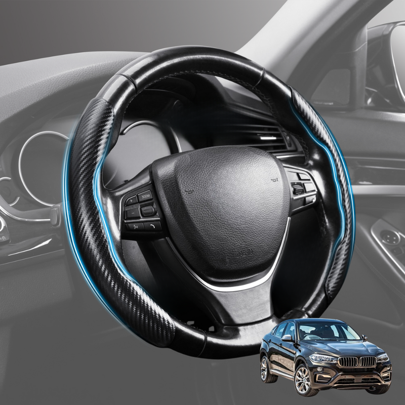 Segmented Steering Wheel Cover for BMW X6 2014 - 2019 (F16) - Universal Size