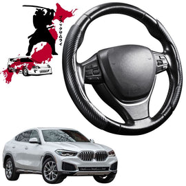 Black Samurai Segmented Steering Wheel Cover for BMW X6 2020 - Current (G06)