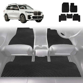 6D Diamond Car Floor Mats for BMW X7 2019 - Current (G07) - Custom-Fit Carpet Liner