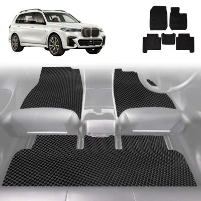 6D Diamond Car Floor Mats for BMW X7 2019 - Current (G07) - Custom-Fit Carpet Liner