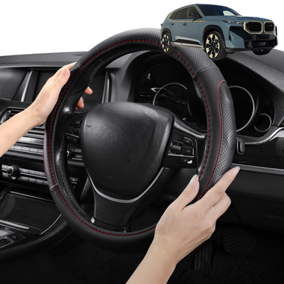 Steering Wheel Cover Pro Extra Layer for BMW XM 2023 - Current (G09) - Breathable & Anti-Slip - Circle 38 cm