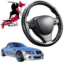 Black Samurai Segmented Steering Wheel Cover for BMW Z3 1997 - 2002 E36/7, E36/8-1