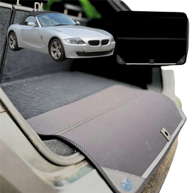 Rear Cargo Boot Bumper Protector for BMW Z4 Roadster 2002 - 2008 (E85 E86) - Standard (72 x 55) - Black