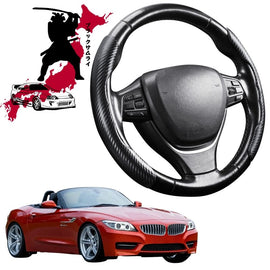 Black Samurai Segmented Steering Wheel Cover for BMW Z4 Roadster 2009 - 2018 (E89)