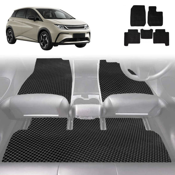 6D Diamond Car Floor Mats for BYD Dolphin 2023 - Current (Dynamic,Premium) - Custom-Fit Carpet Liner
