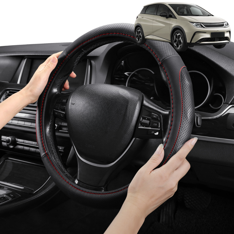 Steering Wheel Cover Pro Extra Layer for BYD Dolphin 2023 - Current (Dynamic,Premium) - Breathable & Anti-Slip