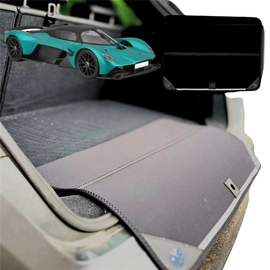 Rear Cargo Boot Bumper Protector for Aston Martin Valkyrie 2022 - Current (AM-RB 001/Nebula) - Standard (72 x 55) - Black