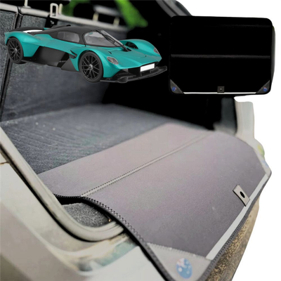 Rear Cargo Boot Bumper Protector for Aston Martin Valkyrie 2022 - Current (AM-RB 001/Nebula) - Standard (72 x 55) - Black